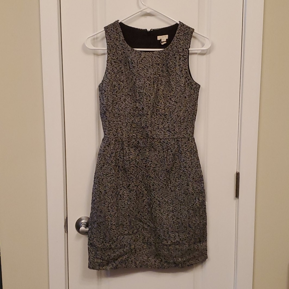 J Crew Petit Black and White Dress
